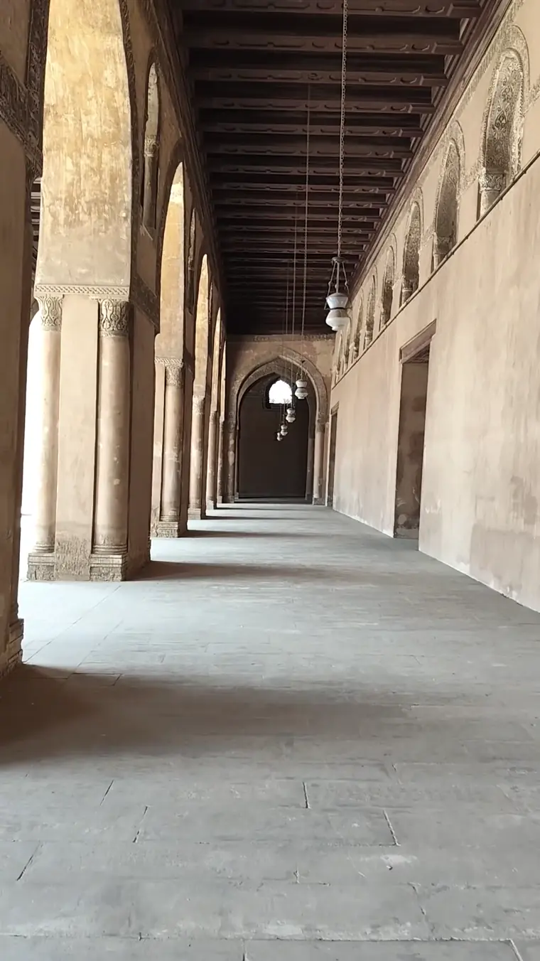 A quiet arcade in Cairo